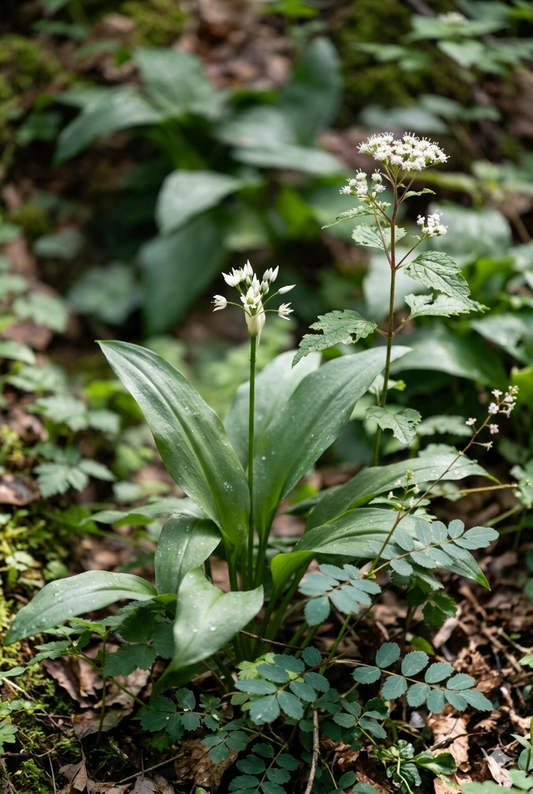  L'ail des ours + L'ortie dioïque + L'égopode podagraire