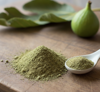 Poudre de feuilles figuier